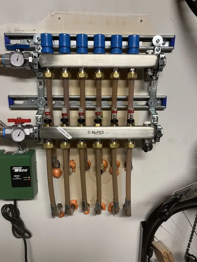 Plumber performing Gas Line Installation at a residential property in Byram